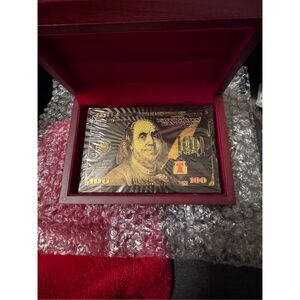Benjamin Franklin playing cards in black